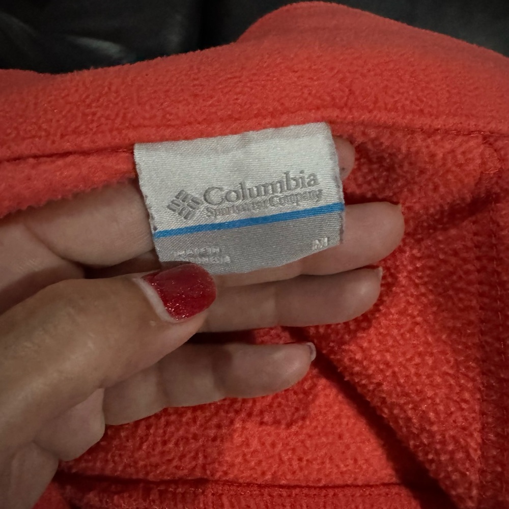 Columbia Women’s Full Zip Fleece Jacket | Coral Pink| Size M - Picture 5 of 5